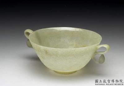 图片[2]-Jade bowl with two s-shaped handles, Ottoman Empire-China Archive